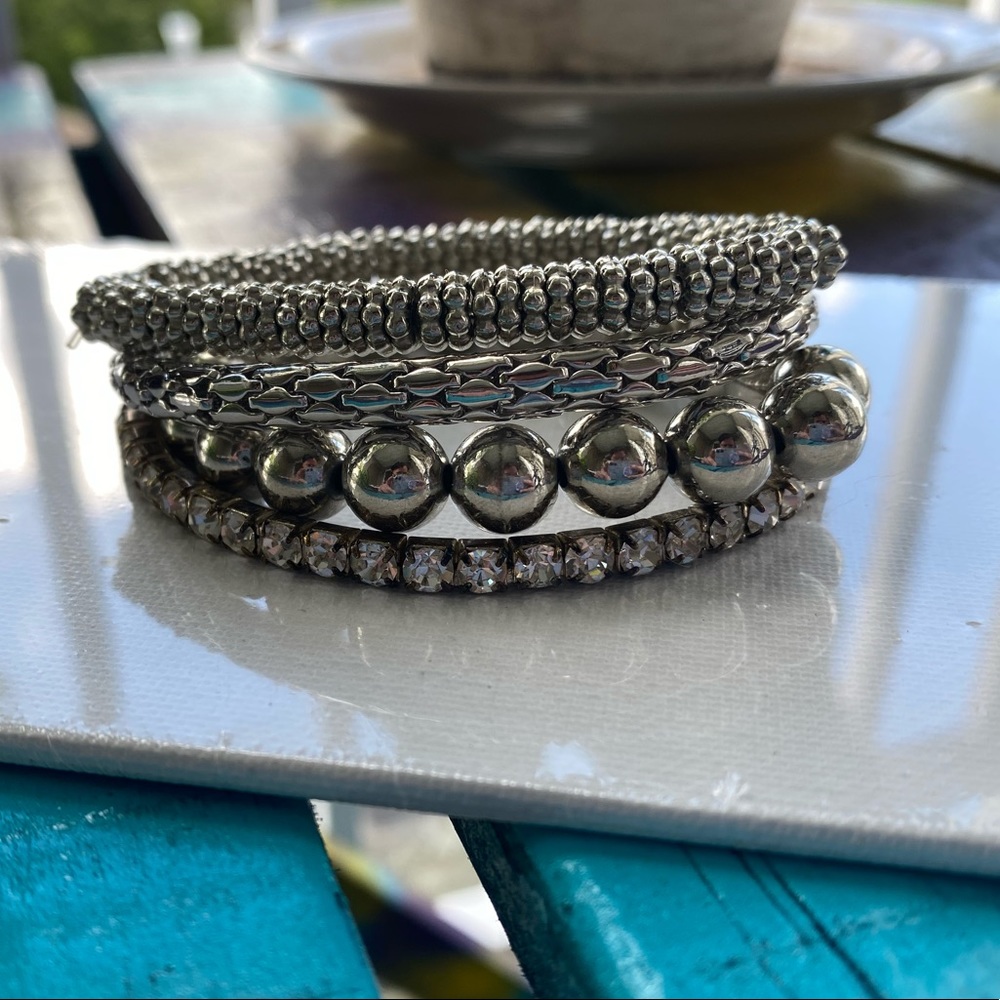 Silver Bracelet Set